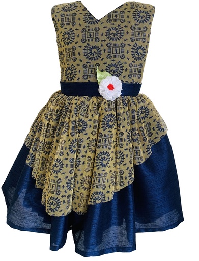 Double Layer Frock For Girl